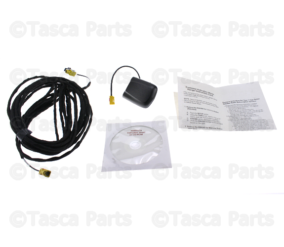 82210940AD - Mopar Accessories - Component Parts: Satelite Receiver Install Kit for Chrysler: 300, Aspen, Town &amp; Country | Dodge: Caliber, Challenger, Charger, Dakota, Durango, Grand Caravan, Ram 1500, Ram 2500, Ram 3500 | Jeep: Commander, Compass, Grand Cherokee, Patriot | Ram: 1500, 2500, 3500, Dakota Image