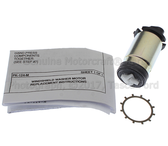 WG30 - Wiper &amp; Washer: Motorcraftâ„¢ Windshield Washer Pump for Ford: Aerostar, Bronco, Bronco II, Country Squire, E-150 Econoline, E-150 Econoline Club Wagon, E-250 Econoline, E-250 Econoline Club Wagon, E-350 Econoline, E-350 Econoline Club Wagon, Escort, EXP, Explorer, F-150, F-250, F-250 HD, F-350, F-Super Duty, LTD, LTD Crown Victoria, Mustang, Ranger, Taurus, Tempo, Thunderbird | Lincoln: Continental, Mark VII, Town Car | Mercury: Capri, Colony Park, Cougar, Grand Marquis, Lynx, Marquis, Sable, Topaz Image