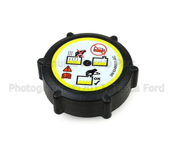 3W4Z8A511AB - Cooling System: Thermostat Housing Cap for Ford Image