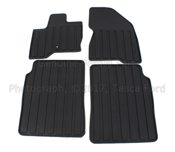 9A8Z7413300BA - Interior: All-Weather Vinyl Floor Mats, Black for Ford: Flex Image