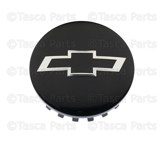 84388541 - Wheels: Wheel Center Cap, Black W\\/Black Bow-Tie for Chevrolet: Colorado, Silverado 1500, Silverado 1500 LTD, Suburban, Tahoe Image