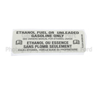 YU5Z9A095BA - Body: Fuel Label for Ford: Crown Victoria, Explorer, F-150 | Lincoln: Mark LT | Mercury: Grand Marquis, Marauder, Mountaineer Image