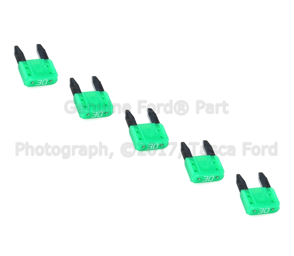 F58Z14526A - Electrical: Fuse for Ford: C-Max, Crown Victoria, E-150, E-250, E-350 Super Duty, E-450 Super Duty, Edge, Escape, Expedition, Explorer, Explorer Sport Trac, F-150, F-250 Super Duty, F-350 Super Duty, F-450 Super Duty, Fiesta, Five Hundred, Flex, Focus, Fusion, Mustang, Police Interceptor Sedan, Police Interceptor Utility, Ranger, Special Service Police Sedan, Taurus, Taurus X, Transit Connect | Lincoln: Mark LT, MKC, MKS, MKT, MKX, MKZ, Navigator, Town Car, Zephyr | Mercury: Grand Marquis, Marauder, Mariner, Milan, Montego, Mountaineer, Sable Image