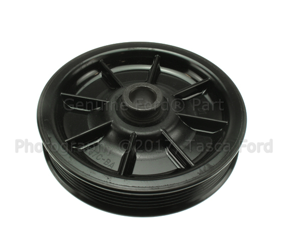 E57Y3A733A - Steering: Pulley for Ford: Aerostar, Bronco, F-150, F-250, F-250 HD, F-350, F-Super Duty, Ranger, Taurus, Thunderbird, Windstar | Lincoln: Continental, Mark VII, Town Car | Mercury: Cougar, Sable Image