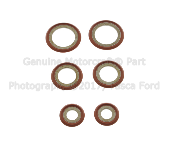 YF37200 - HVAC: Motorcraftâ„¢ AC Line O-Ring for Ford: Bronco, Bronco Sport, C-Max, E-Transit, EcoSport, Edge, Escape, Expedition, Explorer, F-150, F-150 Lightning, F-250 Super Duty, F-350 Super Duty, F-450 Super Duty, F-550 Super Duty, Fiesta, Flex, Focus, Fusion, GT, Maverick, Mustang, Mustang Mach-E, Police Interceptor Sedan, Police Interceptor Utility, Police Responder Hybrid, Ranger, Special Service Police Sedan, SSV Plug-In Hybrid, Taurus, Transit Connect, Transit-150, Transit-250, Transit-350, Transit-350 HD | Lincoln: Aviator, Continental, Corsair, MKC, MKS, MKT, MKX, MKZ, Nautilus, Navigator Image