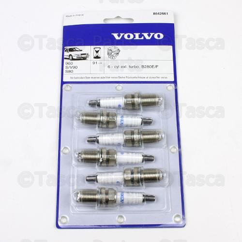 8642661 - : Spark Plug Set for Volvo: 960, S80, S90, V90 Image