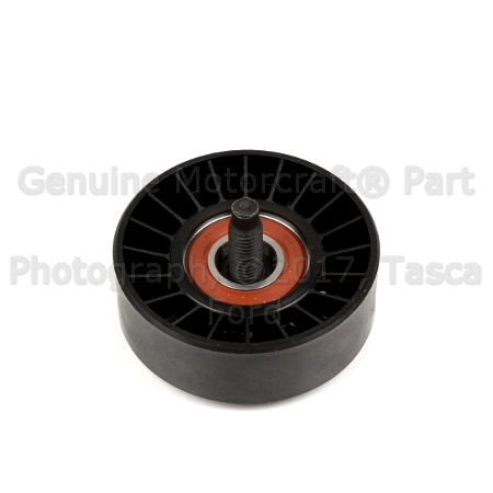 F4TZ8678A - Cooling System: Idler Pulley for Ford: Bronco, E-150 Econoline, E-150 Econoline Club Wagon, E-250 Econoline, E-250 Econoline Club Wagon, E-350 Econoline, E-350 Econoline Club Wagon, Econoline Super Duty, F-150, F-250, F-250 HD, F-350, F-Super Duty Image