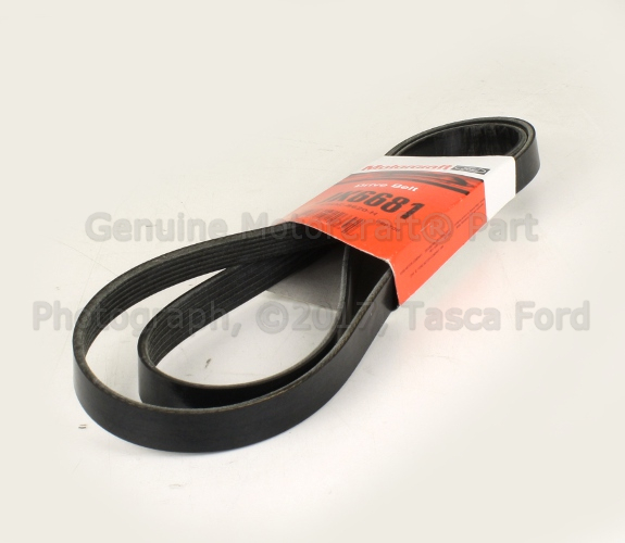 E8DZ8620H - Cooling System: Power Steering Belt for Ford: E-150 Econoline, E-150 Econoline Club Wagon, E-250 Econoline, E-250 Econoline Club Wagon, E-350 Econoline, E-350 Econoline Club Wagon, Econoline Super Duty, F-250, F-250 HD, F-350, F-Super Duty, Taurus | Mercury: Sable Image