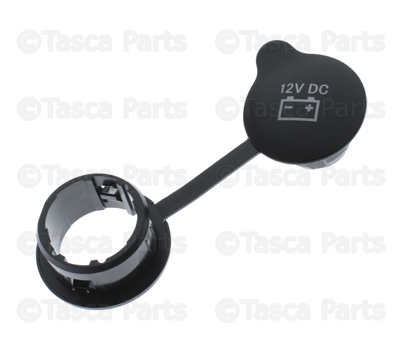 68049806AA - Interior Trim: Power Outlet Cap for Dodge: Durango, Ram 1500, Ram 2500, Ram 3500 | Jeep: Commander, Grand Cherokee, Grand Cherokee WK, Wrangler, Wrangler JK | Ram: 1500, 2500, 3500 Image