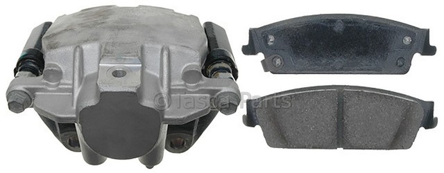 19322763 - : Rear Passenger Side Disc Brake Caliper Assembly with Semi-Metallic Pads (Loaded Police), Remanufactured for GM Image