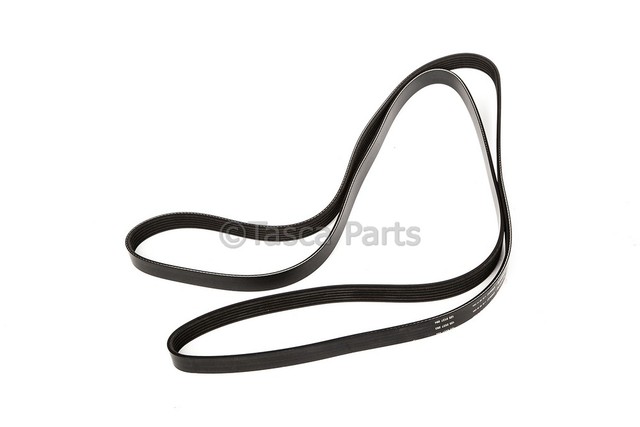 12626222 - Cooling System: Serpentine Belt for Cadillac: Escalade, Escalade ESV, Escalade EXT | Chevrolet: Avalanche, Colorado, Express 1500, Express 2500, Express 3500, Silverado 1500, Silverado 2500 HD, Silverado 3500 HD, Suburban 1500, Suburban 2500, Tahoe, Trailblazer | GMC: Canyon, Savana 1500, Savana 2500, Savana 3500, Sierra 1500, Sierra 2500 HD, Sierra 3500 HD, Yukon, Yukon XL 1500, Yukon XL 2500 | Hummer: H2, H3, H3T Image