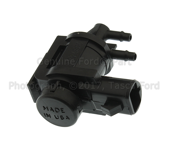 6L3Z9H465B - Emission System: Vacuum Valve for Ford: Country Squire, Expedition, F-150, F-150 Heritage, Focus, LTD Crown Victoria, Mustang, Taurus | Lincoln: LS, Mark LT, Navigator | Mercury: Colony Park, Cougar, Grand Marquis, Mariner, Sable Image