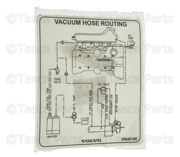 30640188 - Body: Vacuum Diagram for Volvo Image