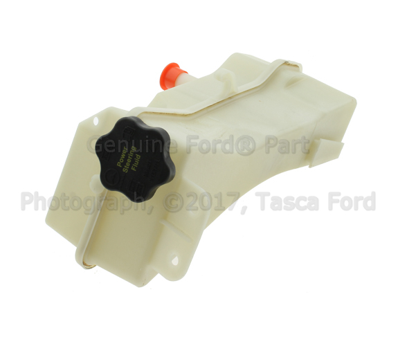 9C3Z3E764A - Steering: Power Steering Pump Reservoir for Ford: F-250 Super Duty, F-350 Super Duty, F-450 Super Duty, F-550 Super Duty Image