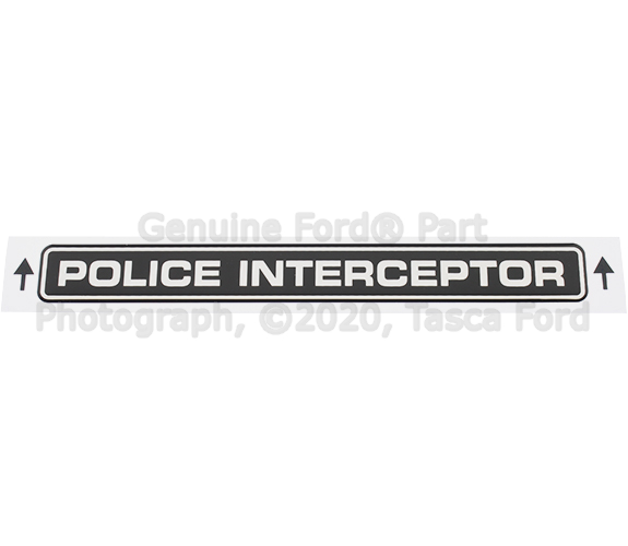 LB5Z7842528A - Body: Nameplate for Ford: Crown Victoria, Police Interceptor Sedan, Police Interceptor Utility, Special Service Police Sedan Image