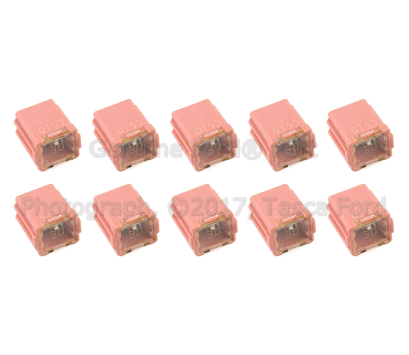 6E5Z14526BA - Electrical: Circuit Breaker for Ford: E-Transit, EcoSport, Expedition, F-150, Fiesta, Fusion, Transit-150, Transit-250, Transit-350, Transit-350 HD | Lincoln: MKZ, Navigator, Zephyr | Mercury: Grand Marquis, Marauder, Milan Image