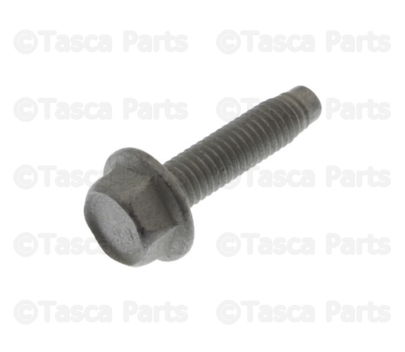 6105038AA - Engine: Hex Flange Head Bolt for Chrysler: 200, 300, Aspen, Pacifica, Sebring, Town &amp; Country, Voyager | Dodge: Avenger, Caliber, Challenger, Charger, Charger Daytona, Dart, Durango, Grand Caravan, Journey, Ram 1500, Ram 2500, Ram 3500 | Jeep: Cherokee, Compass, Gladiator, Grand Cherokee, Grand Cherokee L, Grand Cherokee WK, Liberty, Patriot, Wagoneer S, Wrangler, Wrangler JK | Ram: 1500, 1500 Classic, C/V, ProMaster 1500, ProMaster 2500, ProMaster 3500 Image
