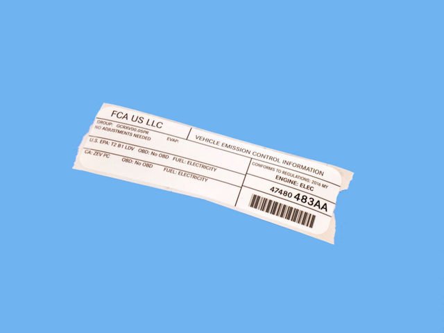 47480483AA - : Label for Mopar Image