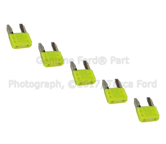 F2UZ14526P - Electrical: Fuse for Ford: C-Max, Crown Victoria, E-150, E-250, E-350 Super Duty, E-450 Super Duty, E-Transit, Edge, Escape, Expedition, Explorer, Explorer Sport Trac, F-150, F-250 Super Duty, F-350 Super Duty, F-450 Super Duty, Fiesta, Five Hundred, Flex, Focus, Fusion, Mustang, Police Interceptor Sedan, Police Interceptor Utility, Ranger, Special Service Police Sedan, Taurus, Taurus X, Transit Connect, Transit-150, Transit-250, Transit-350, Transit-350 HD | Lincoln: Mark LT, MKC, MKS, MKT, MKX, MKZ, Navigator, Town Car, Zephyr | Mercury: Grand Marquis, Marauder, Mariner, Milan, Montego, Mountaineer, Sable Image