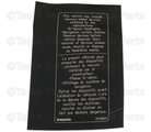 31416041 - Body: Caution Label for Volvo: C30, S60, S60 Cross Country, V60, V60 Cross Country, V70, XC60, XC70, XC90 Image
