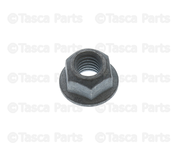 6104716AA - Steering: Hex Flange Nut for Chrysler: 200, 300, Aspen, Crossfire, Pacifica, PT Cruiser, Sebring, Town &amp; Country, Voyager | Dodge: Avenger, Caliber, Caravan, Challenger, Charger, Charger Daytona, Dakota, Dart, Durango, Grand Caravan, Hornet, Journey, Magnum, Nitro, Ram 1500, Ram 2500, Ram 3500, Sprinter 2500, Sprinter 3500, Viper | Fiat: 500, 500X | Jeep: Cherokee, Commander, Compass, Gladiator, Grand Cherokee, Grand Cherokee L, Grand Cherokee WK, Grand Wagoneer, Liberty, Patriot, Renegade, Wagoneer, Wagoneer S, Wrangler, Wrangler JK | Ram: 1500, 1500 Classic, 2500, 3500, C/V, Dakota, ProMaster EV | SRT: Viper Image