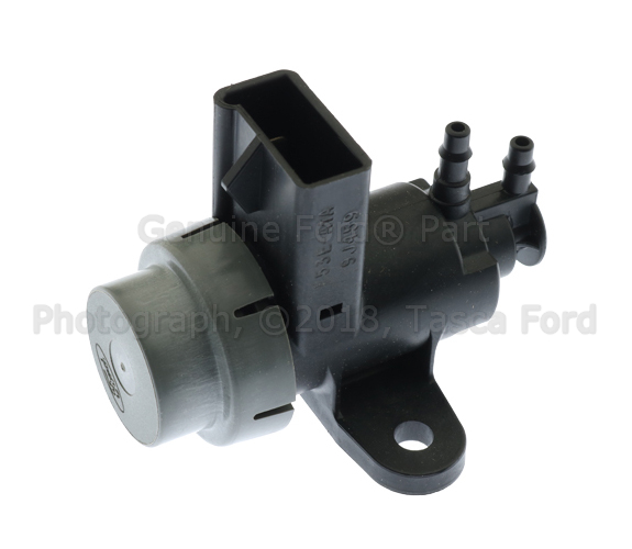 E63Z9J459A - Emission System: Exhaust Gas Re-circulation (Egr) Valve Control Solenoid for Ford: Bronco, Bronco II, Country Squire, E-150 Econoline, E-150 Econoline Club Wagon, E-250 Econoline, E-250 Econoline Club Wagon, E-350 Econoline, E-350 Econoline Club Wagon, Escort, EXP, F-150, F-250, F-350, F-Super Duty, LTD, LTD Crown Victoria, Mustang, Probe, Ranger, Taurus, Tempo, Thunderbird | Lincoln: Continental, Mark VII, Town Car | Mercury: Capri, Colony Park, Cougar, Grand Marquis, Lynx, Sable, Topaz, Tracer Image