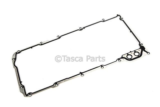12612350 - : Oil Pan Gasket for Buick: LaCrosse, Rainier | Cadillac: CTS, Escalade, Escalade ESV, Escalade EXT | Chevrolet: Avalanche, Avalanche 1500, Avalanche 2500, Camaro, Caprice, Colorado, Corvette, Express 1500, Express 2500, Express 3500, Express 4500, Impala, LCF 3500, Monte Carlo, Silverado 1500, Silverado 1500 Classic, Silverado 1500 HD, Silverado 1500 HD Classic, Silverado 2500, Silverado 2500 HD, Silverado 2500 HD Classic, Silverado 3500, Silverado 3500 Classic, Silverado 3500 HD, SS, SSR, Suburban 1500, Suburban 2500, Suburban 3500 HD, Tahoe, Trailblazer, Trailblazer EXT | GMC: Canyon, Envoy, Envoy XL, Envoy XUV, Savana 1500, Savana 2500, Savana 3500, Savana 4500, Sierra 1500, Sierra 1500 Classic, Sierra 1500 HD, Sierra 1500 HD Classic, Sierra 2500, Sierra 2500 HD, Sierra 2500 HD Classic, Sierra 3500, Sierra 3500 Classic, Sierra 3500 HD, Yukon, Yukon XL 1500, Yukon XL 2500 | Hummer: H2, H3, H3T | Pontiac: Firebird, G8, Grand Prix, GTO Image