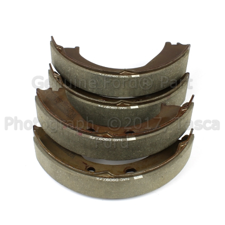 4C2Z2648AA - Brakes: Brake Shoes for Ford: E-150, E-150 Club Wagon, E-150 Econoline, E-150 Econoline Club Wagon, E-250, E-250 Econoline, E-350 Club Wagon, E-350 Econoline Club Wagon, E-350 Super Duty, E-450 Econoline Super Duty, E-450 Super Duty, Econoline Super Duty Image