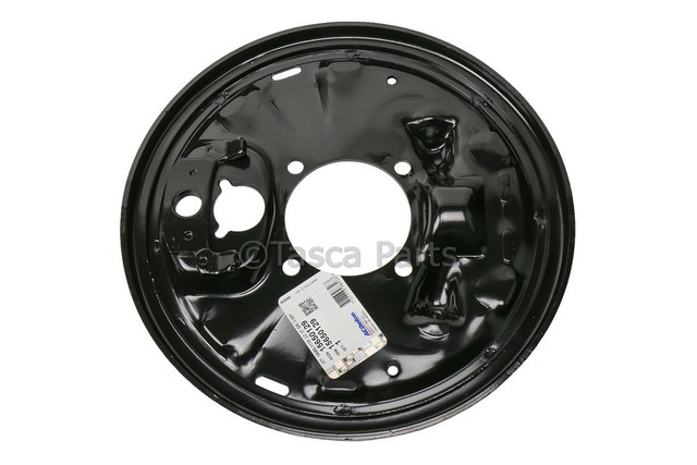 15650129 - Brakes: Backing Plate for Cadillac: Escalade, Fleetwood | Chevrolet: C1500, C2500, Express 1500, Express 2500, K1500 Pickup, K2500 Pickup, Suburban C1500, Suburban C2500, Suburban K1500, Suburban K2500, Tahoe | GMC: C1500 Pickup, C2500 Pickup, K1500 Pickup, K2500 Pickup, Savana 1500, Savana 2500, Suburban C1500, Suburban C2500, Suburban K1500, Suburban K2500, Yukon Image