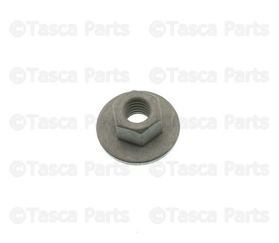 6101831 - : Hex Flange Nut for Chrysler: 200, 300, Pacifica, PT Cruiser, Sebring, Town &amp; Country, Voyager | Dodge: Avenger, Caliber, Caravan, Challenger, Charger, Charger Daytona, Durango, Grand Caravan, Journey, Magnum, Nitro, Ram 1500, Ram 2500, Ram 3500, Viper | Jeep: Cherokee, Commander, Compass, Gladiator, Grand Cherokee, Grand Cherokee L, Grand Cherokee WK, Grand Wagoneer, Liberty, Patriot, Wagoneer, Wrangler | Ram: 1500, 1500 Classic, 2500, 3500, C/V | SRT: Viper Image