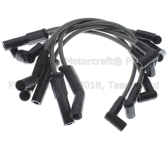 WR4050 - Electrical: Motorcraftâ„¢ Spark Plug Wire Set for Ford: Bronco, E-150 Econoline, E-150 Econoline Club Wagon, E-250 Econoline, E-250 Econoline Club Wagon, E-350 Econoline, E-350 Econoline Club Wagon, F-150, F-250, F-350 Image
