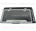 C9N3V4027A - Exterior: License Plate Frame - Mazda Logo - Polished for Mazda: 2, 3, 5, 6, CX-3, CX-30, CX-5, CX-50, CX-7, CX-9, MPV, MX-5 Miata, RX-8, Tribute Image