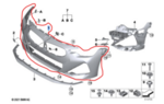 51115B556A5 - Body: Bumper Cover for BMW Image