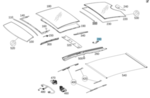 2127820046 - Sliding Sunroof: Support, Sliding Roof for Mercedes-Benz Image