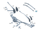 2058204503 - Electrical System: Parts Kit, Wiper Blade for Mercedes-Benz Image