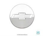 20941996 - : Button Style Center Cap in Chrome with Bowtie Logo for Chevrolet: Silverado 1500, Silverado 1500 LD, Suburban, Tahoe Image