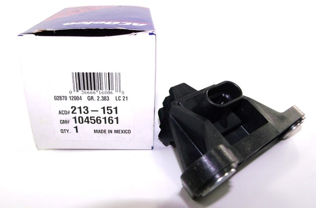 10456161 - : Part# 10456161 Engine Crankshaft Position Sensor for Buick: Century, LaCrosse, LeSabre, Lucerne, Park Avenue, Regal, Riviera, Skylark | Chevrolet: Camaro, Impala, Lumina, Lumina APV, Monte Carlo | Oldsmobile: 88, 98, Achieva, Cutlass Ciera, Cutlass Cruiser, Intrigue, LSS, Regency, Silhouette | Pontiac: Bonneville, Firebird, Grand Am, Grand Prix, Trans Sport Image