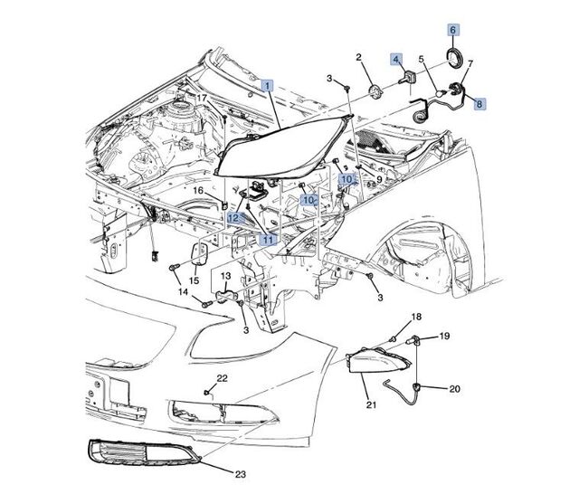 19371008 - : Part# 19371008 Driver Side Headlamp Kit for GM Image