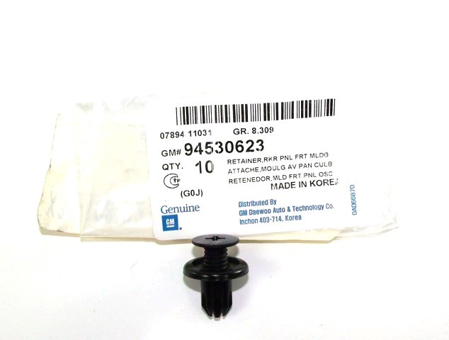 94530623 - : Part# 94530623 Multi-Purpose Clip for Chevrolet: Aveo, Aveo5, Captiva Sport, Spark, Spark EV | Pontiac: G3 | Saturn: Vue Image