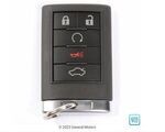20998255 - : Part# 20998255 5 Button Keyless Entry Remote Key Fob for Cadillac: CTS, DTS Image