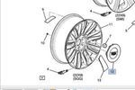 23432319 - : Part# 23432319 Front and Rear Wheel Trim Cap for Cadillac: Escalade, Escalade ESV Image