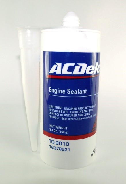 12378521 - : Part# 12378521 Engine Sealant for Buick: Century, Lucerne | Cadillac: Allante, CT4, DeVille, DTS, Eldorado, Escalade, Escalade ESV, Seville, XT6 | Chevrolet: Beretta, Cavalier, Corsica, Lumina, Malibu, Prizm, S10, Suburban, Tahoe | GMC: Sonoma, Yukon, Yukon XL | Hummer: H3T | Oldsmobile: Achieva, Aurora | Pontiac: Bonneville, Sunfire | Saturn: Ion, SC, SC1, SC2, SL, SL1, SL2, SW1, SW2 Image