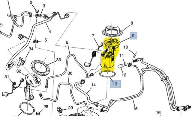 85170841 - : Part# 84873930 MODULE KIT, F/TNK F/PMP for Chevrolet: Camaro Image
