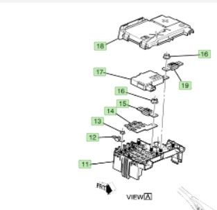 23223079 - : Part# 23223079 Battery Distribution Engine Compartment Fuse Block for GM Image