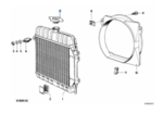 17111100848 - Cooling System: Radiator Cap for BMW: 535i, 535is, 633CSi, 635CSi, 735i, L6, L7 Image