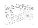 51711970267 - Body: Fuel Door Cover for BMW: 840Ci, 850Ci, 850CSi, 850i Image