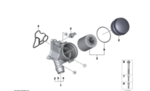 11428637821 - Engine: Oil Filter Housing Gasket for BMW: 1 Series M, 128i, 135i, 135is, 228i, 228i xDrive, 320i, 320i xDrive, 325i, 325xi, 328i, 328i GT xDrive, 328i xDrive, 328xi, 330i, 330xi, 335i, 335i GT xDrive, 335i xDrive, 335is, 335xi, 428i, 428i Gran Coupe, 428i xDrive, 428i xDrive Gran Coupe, 435i, 435i Gran Coupe, 435i xDrive, 435i xDrive Gran Coupe, 525i, 525xi, 528i, 528i xDrive, 528xi, 530i, 530xi, 535i, 535i GT, 535i GT xDrive, 535i xDrive, 535xi, 640i, 640i Gran Coupe, 640i xDrive, 640i xDrive Gran Coupe, 740i, 740Li, 740Li xDrive, ActiveHybrid 3, ActiveHybrid 5, ActiveHybrid 7, M2, M235i, M235i xDrive, M3, M4, X1, X3, X4, X5, X6, Z4 Image