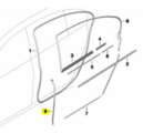 51357177944 - Body: Front Weather-strip for BMW: 740i, 740Ld xDrive, 740Li, 740Li xDrive, 750i, 750i xDrive, 750Li, 750Li xDrive, 760Li, ActiveHybrid 7 Image