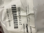 21116AA040 - : Water Pump Seal for Subaru: Baja, Legacy, Outback Image