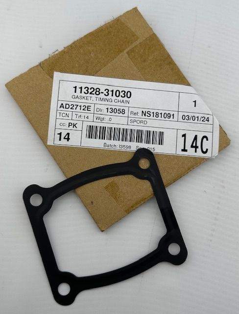 tm1102ページ Original gasket, timing gear or chain cover, 113280E010 for